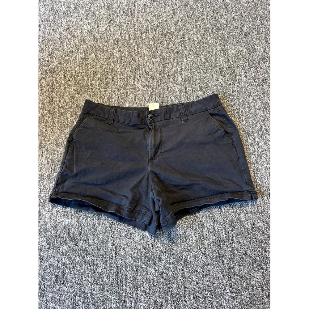 Magellan Outdoors Chino Shorts Womens 10 Black Slash Pockets Summer Outdoor